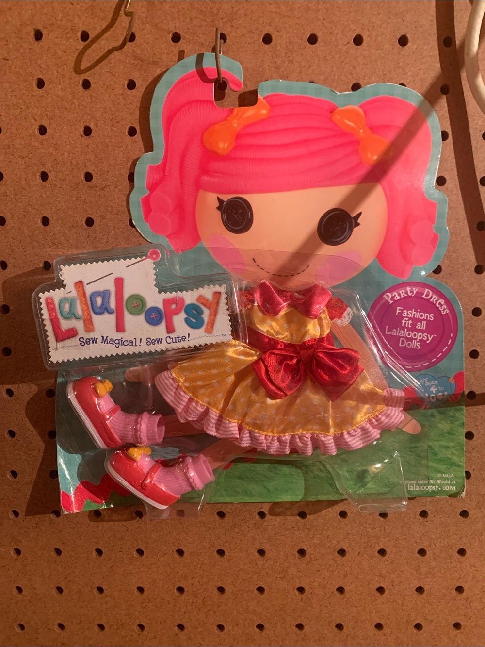 Lalaloopsy Party Dress Outfit for Dolls - Pink & Yellow